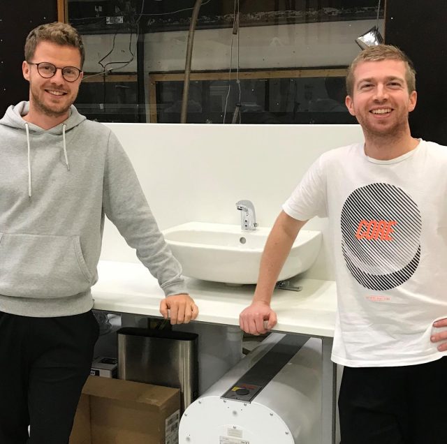 Follow-up on our post a few weeks back! Martin and Jakob’s thesis revolves around Domestic Hot Water (DHW) systems. Measurements show that up to 90-95% of the energy used to heat DHW comes from heat losses in the system. They’re attempting to optimise this by introducing electric heating close to tap locations, specifically here at AAU. Overall the goal is to reduce both energy and water consumption - and maybe even revolutionise how we design DHW systems! Good luck to them 🔥💪🏼#aalborguniversity#indoorenvironmentalandenergyengineering#ieee#masterthesis#buildingsystems#domestichotwater#DHW#laboratory#labwork#civilengi NBC neering#iamcivil#BUILD